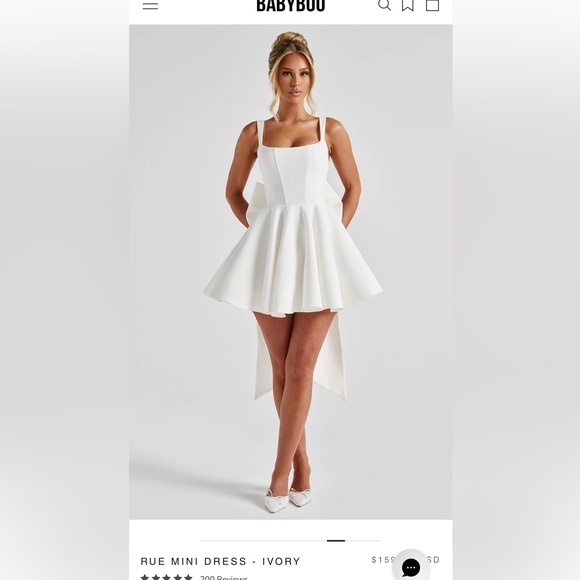 Babyboo Fashion Dresses & Skirts - Babyboo Elegant White Mini Dress